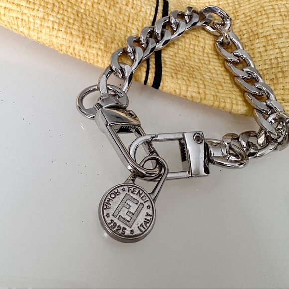 Fendi Jewelry - Fendi Bracelet | Vintage Charm on Non-Branded Metal Chain